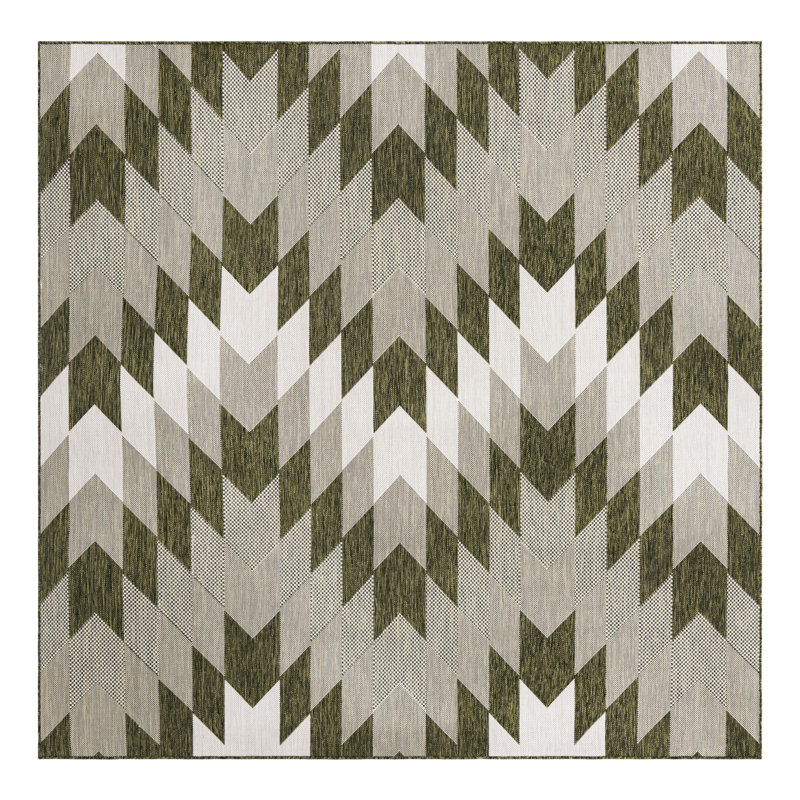 Blox Hower Indoor/Outdoor Area Rug, Square 7'10"