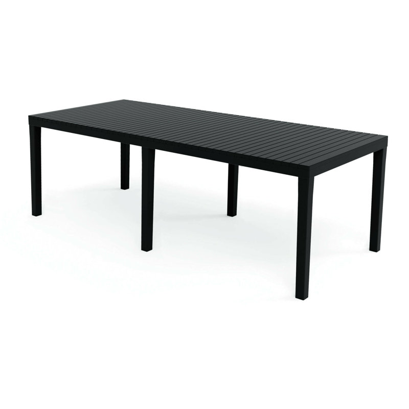 Knoxlee Rectangular Extendable Outdoor Dining Table , 150cm cm W 90cm cm D, Antracite
