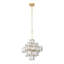 Lustre géométrique unique à 6 lumières