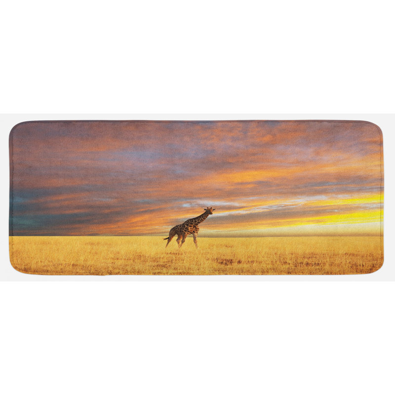 Tapis de cuisine safari