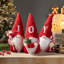 Ensemble de 3 figurines gnome de Noël