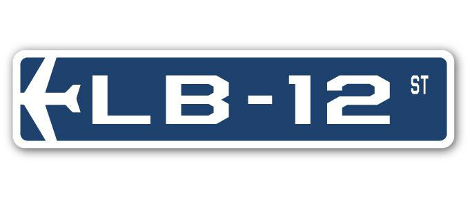Plaque de rue militaire Baskett LB-12 Air Force, H 7 po x l 30 po x P 1 po