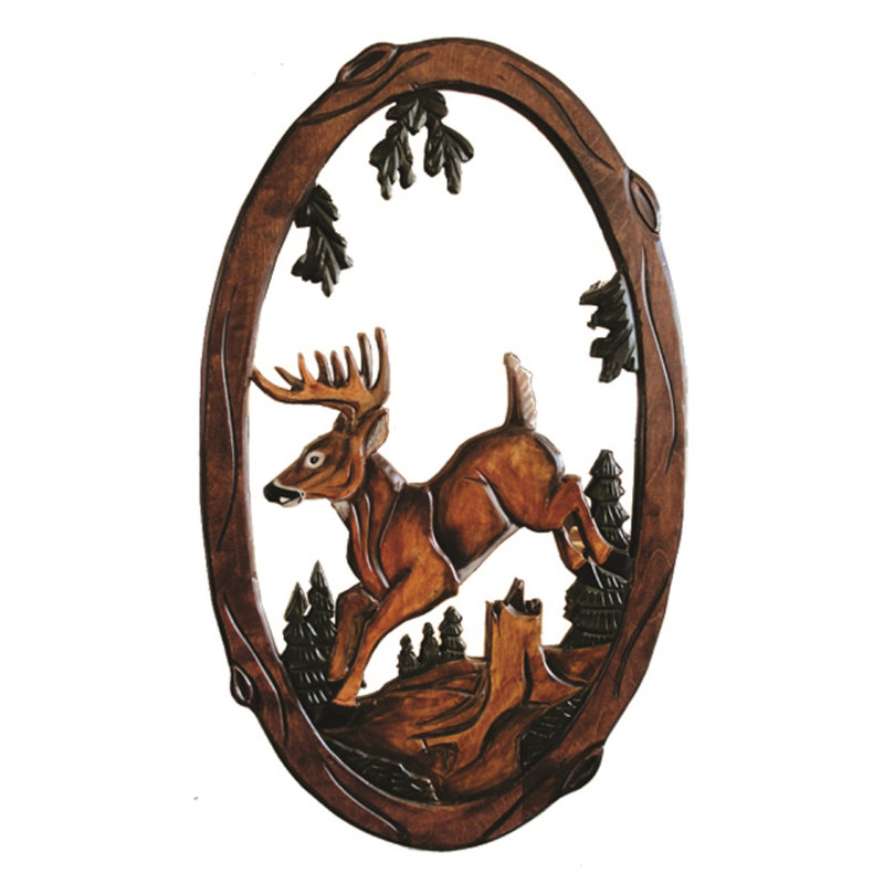 Ledya Wood Flat Wall Mirror