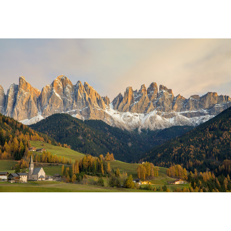 Val Di Funes by DieterMeyrl - Wrapped Canvas Print, 61cm H x 91cm W x 3.8cm D