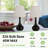 17" Tall Elegant Black & Gold Teardrop Table Lamp With Beige Fabric Shade, 2 Led Bulbs Included-17854497