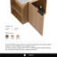 Meuble-lavabo moderne 24 po avec lavabo en céramique blanche Ebern Designs Elmridge - tablettes ouvertes à droite-264194723