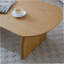 Table basse de salon moderne en bois massif de forme ovale minimaliste moderne avec base courbée créative pour une utilisation polyvalente-1531955691