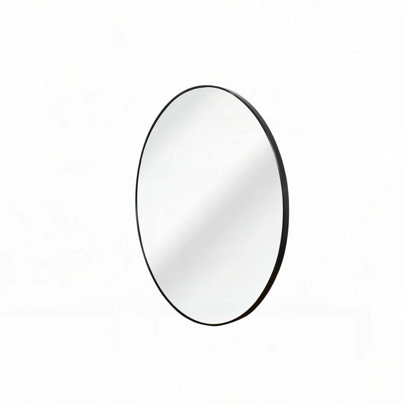 Miroir mural pour salle de bain, 24 po x 24 po, Noir, noir, noir, noir