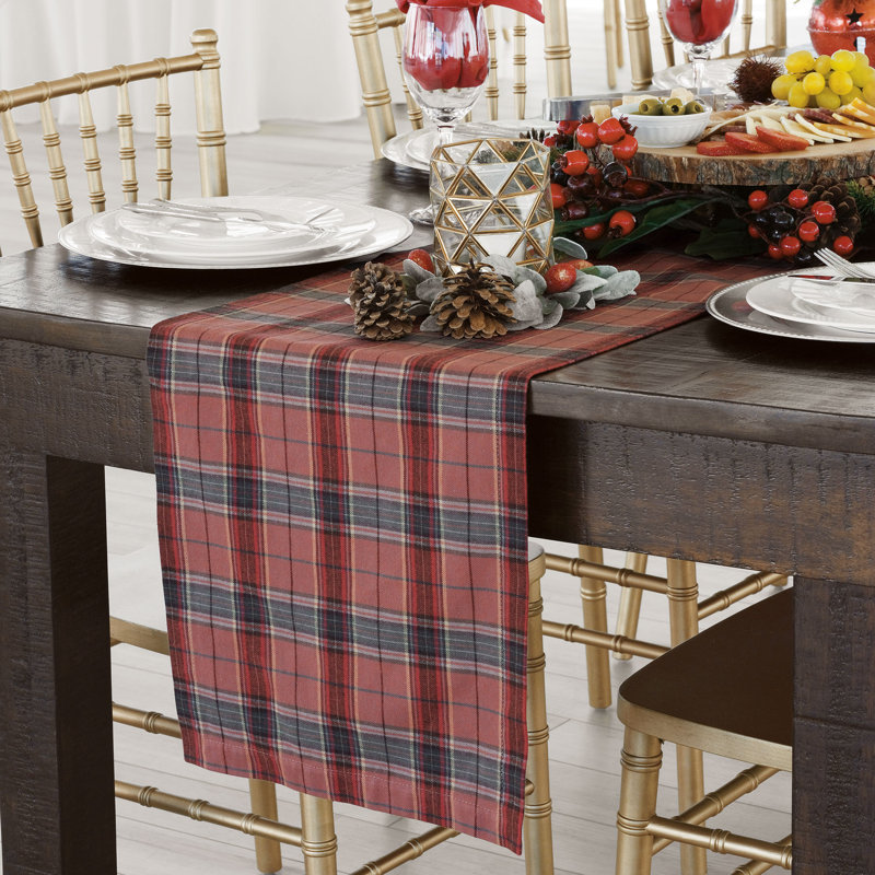Lennox Plaid 100% Cotton Table Runner