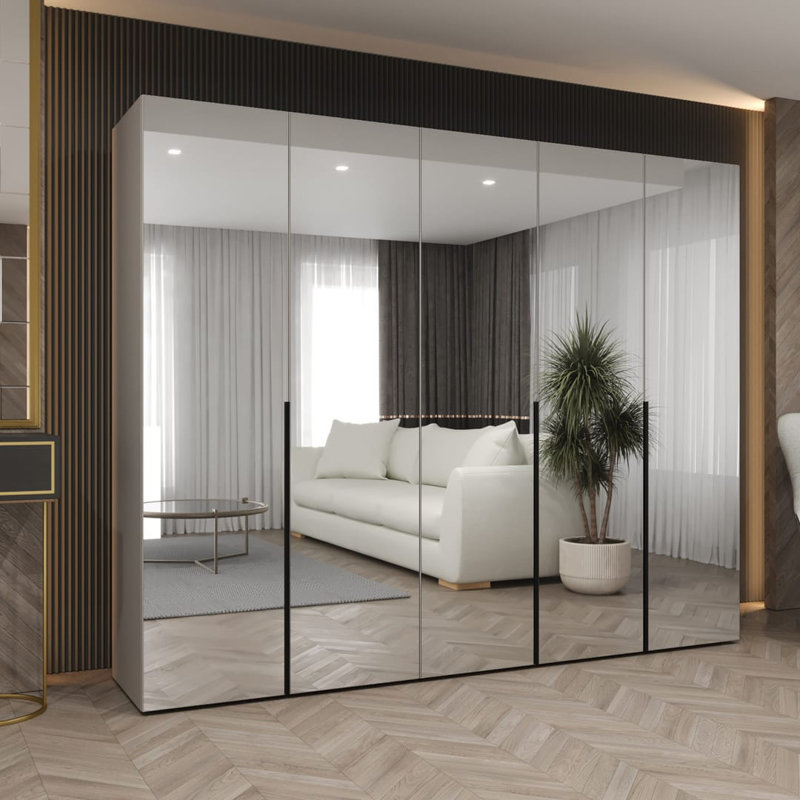Bogins 4 Door Manufactured Wood Wardrobe, Cashmere