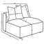 Chaise sans accoudoirs avec coussin décoratif Boneless Amherst