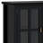 Artisan 66"W Solid Wood 4-Shelf Storage Cabinet with Tempered Glass Doors and Adjustable Shelves-610587434
