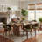 Modern Upholstered Dining Chairs, Green Fabric With Wooden Legs, Soft Padded Seat And Back, Scandinavian Kitchen And Dining Room Side Chairs​​-864837338-864837339