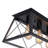 5 - Light Farmhouse Open Cage Rectangular Flush Ceiling Light-307081012