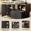 Armoire de rangement moderne avec tiroir, tablettes réglables et rangement ouvert pour bureau personnel C 39 po-500509732