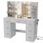 Coiffeuse de maquillage avec prise de courant rapide de type C de 20 W et 3 modes de luminosité réglables-125360369-100041366