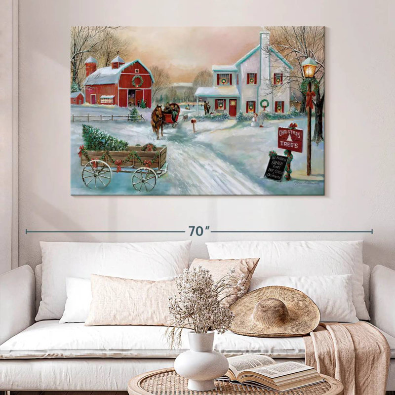 Ferme de Noël Alvord, H 34 po x l 51 po