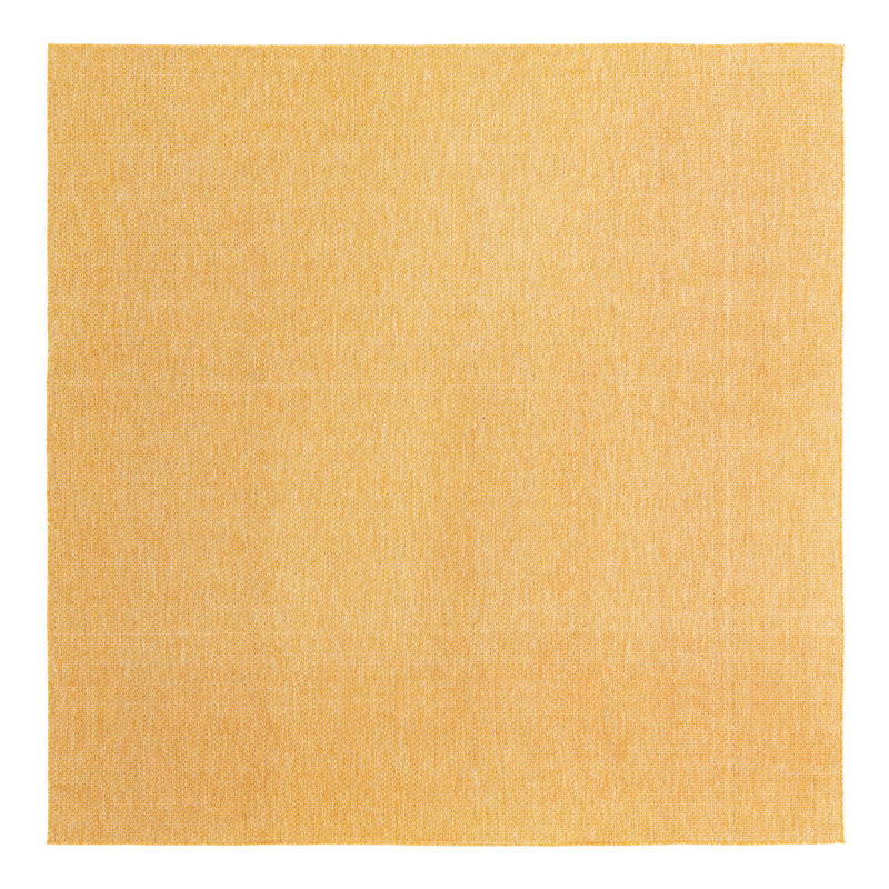 Tapis intérieur / extérieur Avaughn, Jaune, Carré 7 pi 10 po