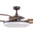 Evo2 48" Retractable Blade Ceiling Fan with Light and Remote, Modern Fandelier Ceiling Fan, Patented Design Technology, Stronger Thicker Blades, Oil Rubbed Bronze-1735298563