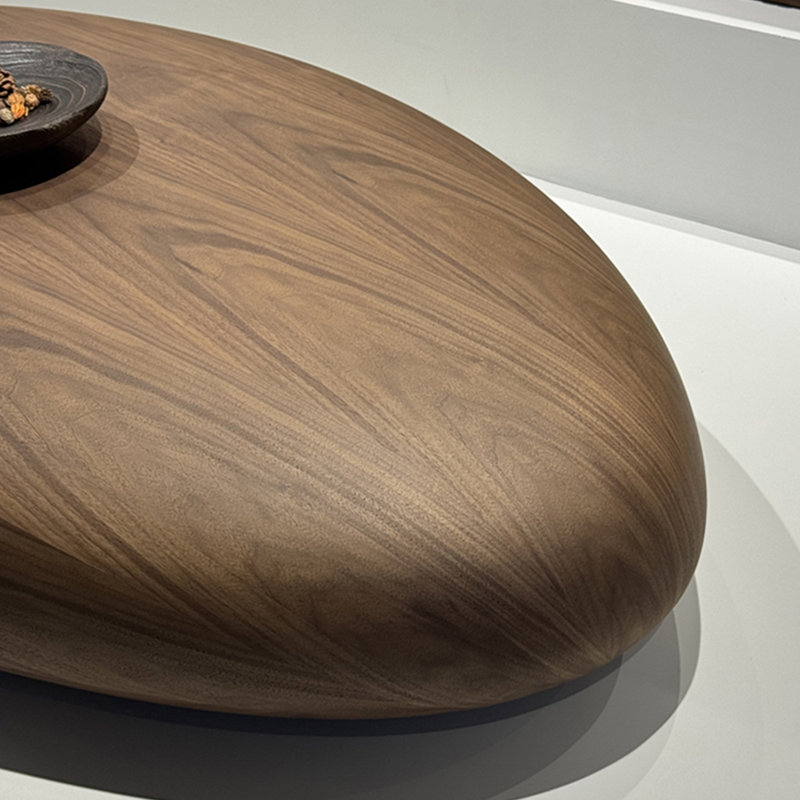 Table basse en bois de style italien, H 12,2 po x L 62,9 po x l 35,4 po