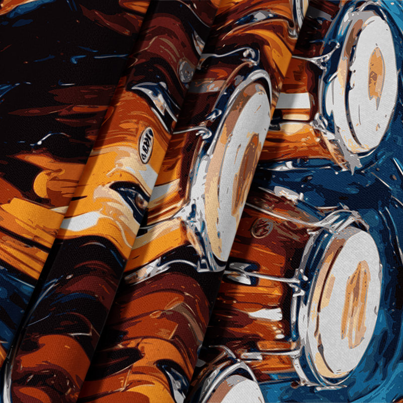 Tapisserie murale «Music Bongo Drums», 26 po x 36 po