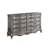 French Provincial Dresser With Ornate Carvings & Decorative Handles, Luxury Storage Chest For Bedroom
