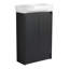 Meuble-lavabo autoportant de 23 po avec lavabo et portes à fermeture douce-829558593