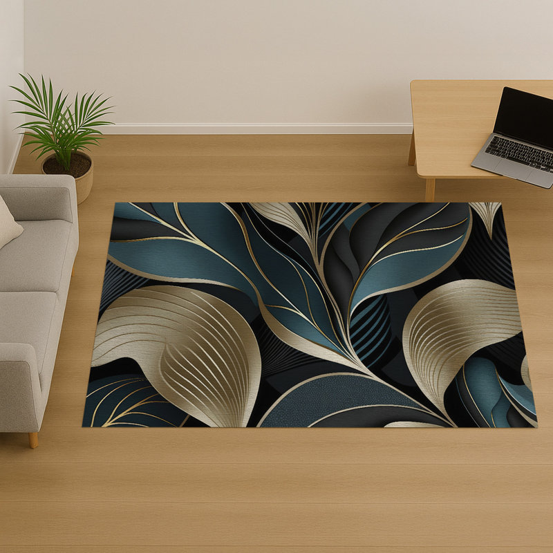 Abstract Area Rug, Runner 70 x 140 cm