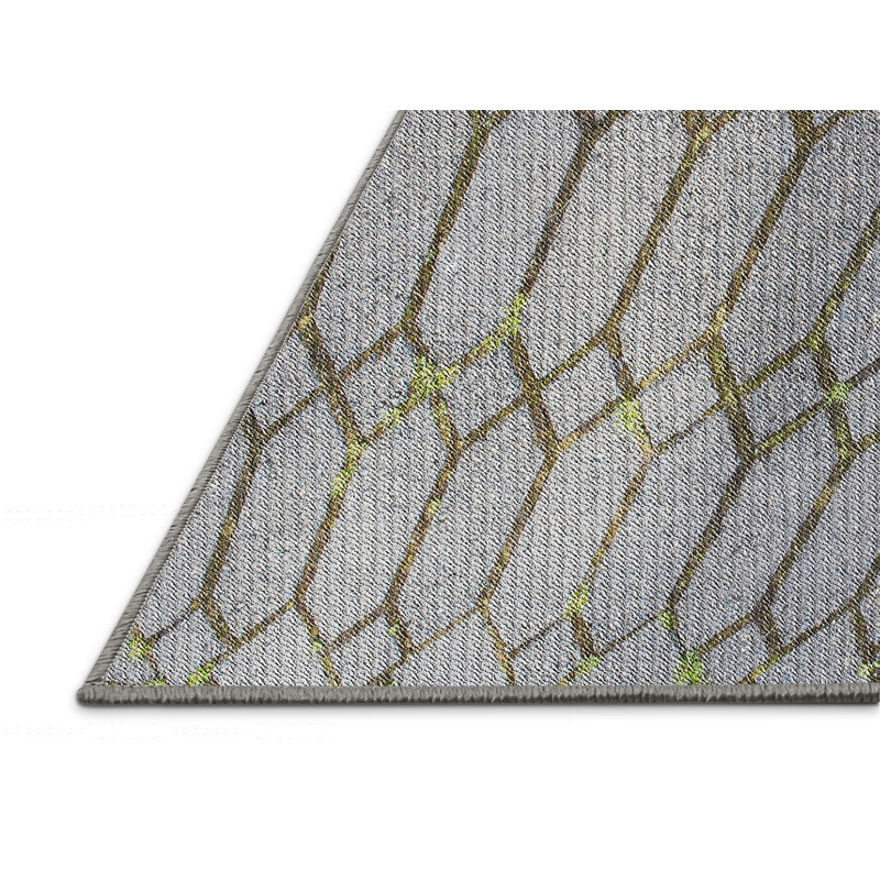 Geometric Indoor Rug, Rectangle 2' x 3'