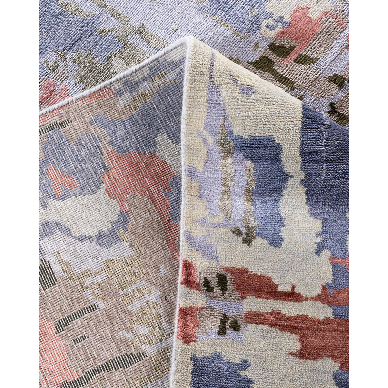 Overdyed One-of-a-Kind 9' 2" X 12' 3" Hand Knotted Area Rug