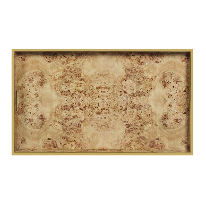 Decorative Tray, Natural Burl