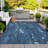 Machine Washable Indoor/Outdoor Xhevrie Blue Rug-112168306