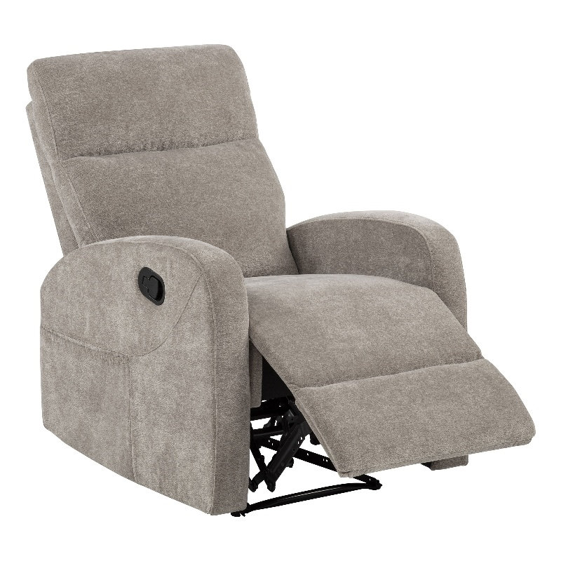 Fauteuil inclinable manuel transitionnel en chenille sable, Sand Chenille