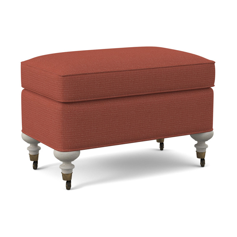 Devan Ottoman, Venice Linen, Bisque