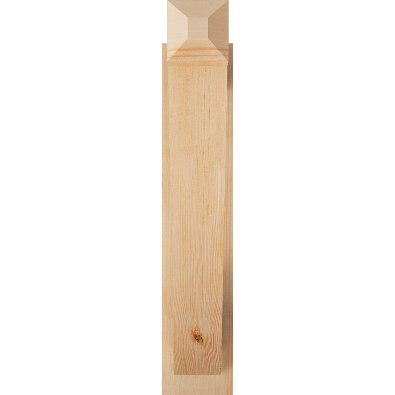 Artisan traditionnel en bois rustique, P 26 po x H 30 po, Sapin Douglas de 6 po (sciage brut)