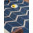 Blue Beige 8' x 10' Handmade Geometric Hand Knotted Rectangle Indoor Area Rug-1309676607