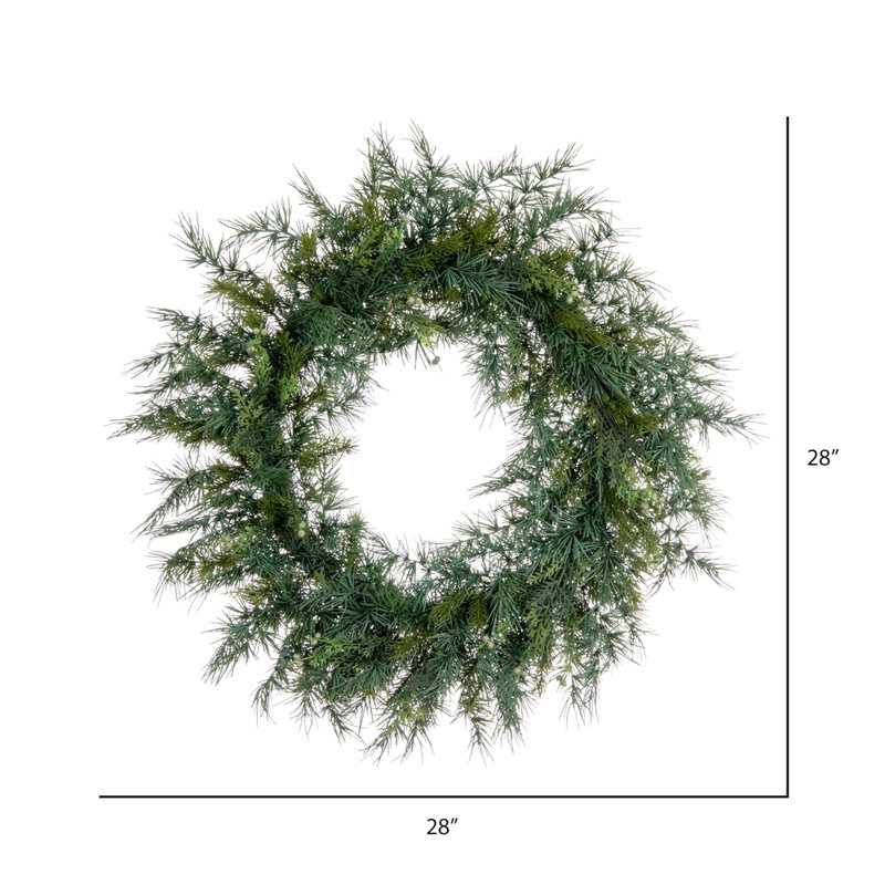 Faux Mixed Assortment 28'' Wreath