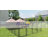 Large Outdoor Dog Kennel with 2 Rooms, Rotating & Adjustable Height Bowls, 13.5' x 9.4' x 5.1'