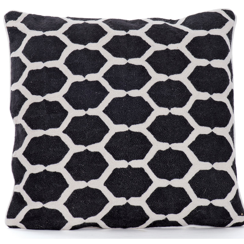 Geometric Cotton Throw Pillow