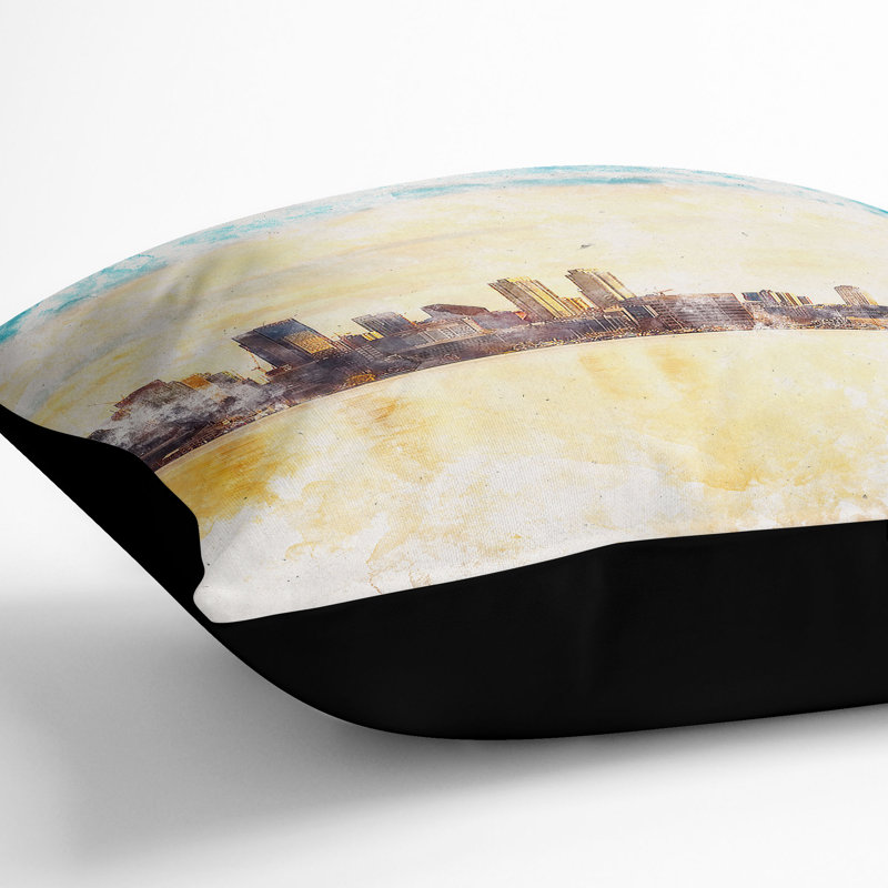 Square Cushion, 40cm H x 40cm W x 15cm D, Black