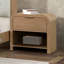 Table de chevet en placage de bois de manguier 1 pièce