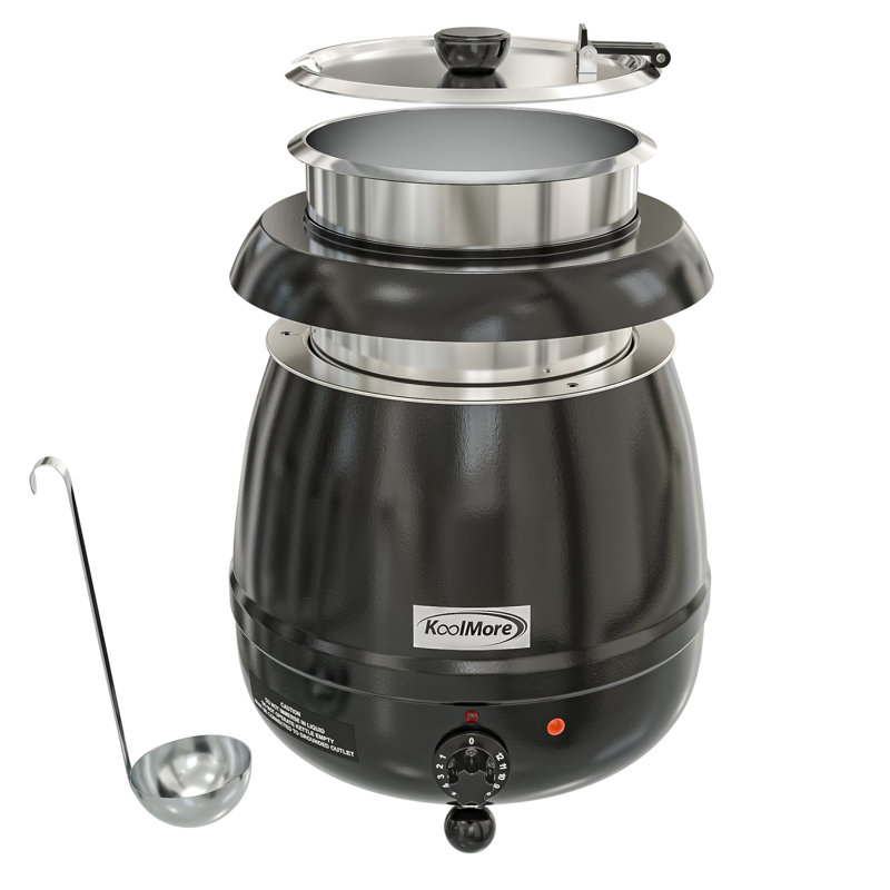 KoolMore Stainless Steel Buffet Accessory, Black