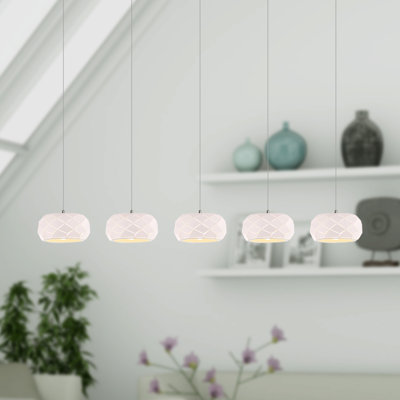 Bixby 5 - Light Natural Cluster Pendant