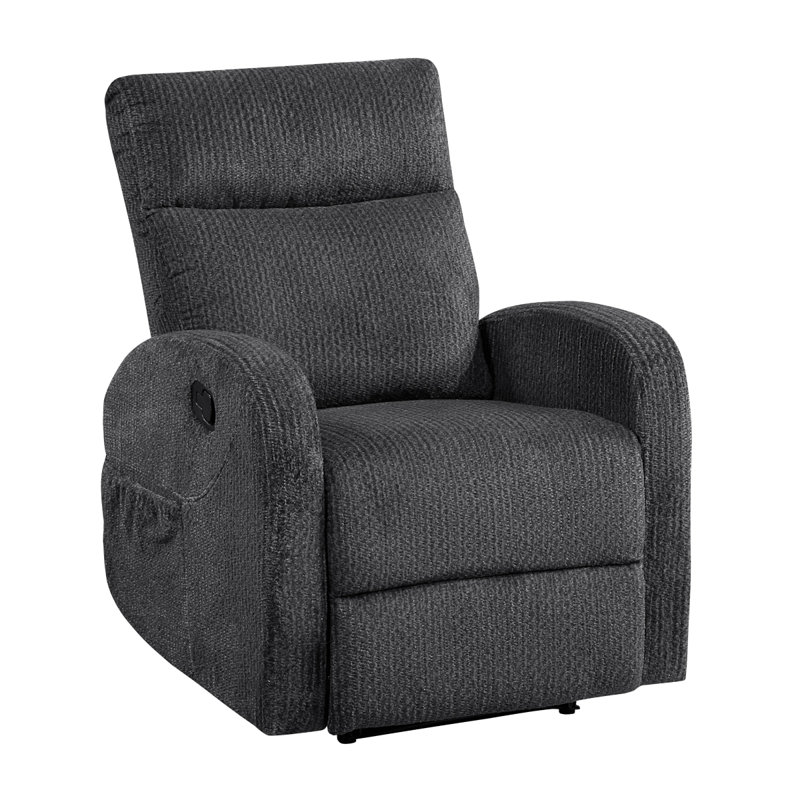 Fauteuil inclinable Allen gris foncé