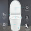 Toilette moderne en céramique avec siège chauffant à température réglable et capteur d'eau infrarouge à pied intelligent