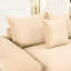 Coussin modulaire surdimensionné de 130 po en velours côtelé modulaire à 3 places avec siège modulaire mobile, épais et confortable pour la lecture, texture veloutée luxueuse