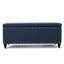 Banc de rangement avec garniture cloutée