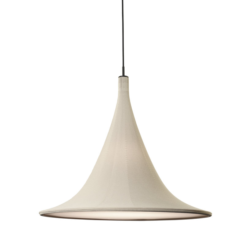 Cabana Pendant, Beige, 19.7" H x 23.6" W x 23.6" D