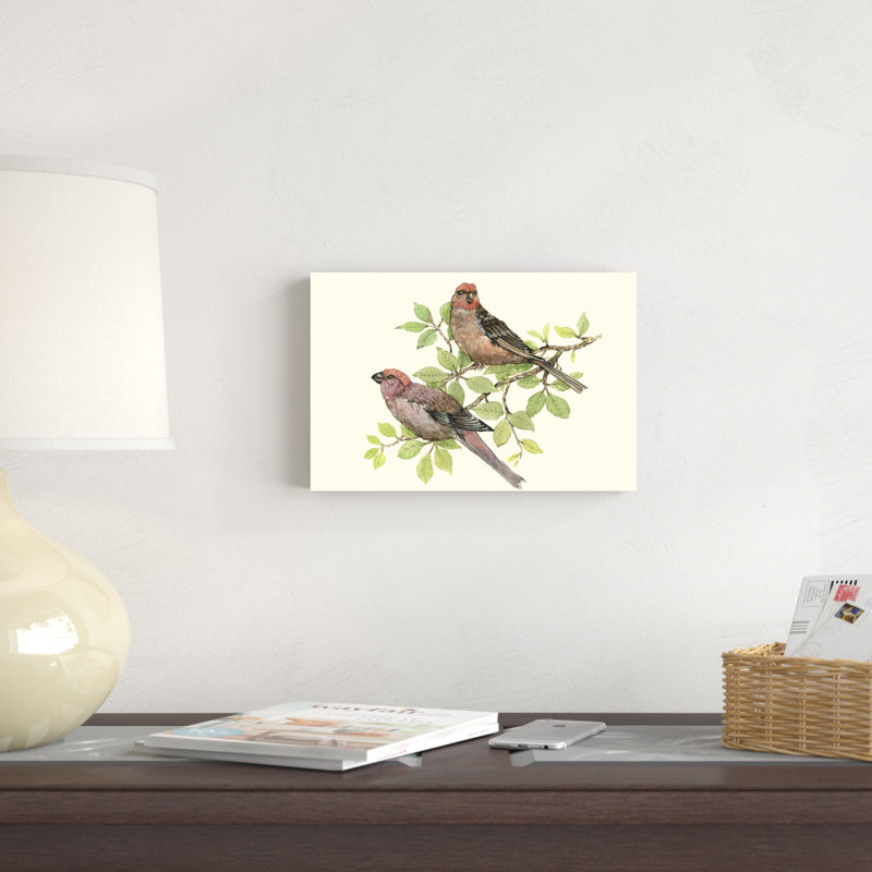 Oiseaux chanteurs II, H 8 po x l 12 po x P 1,25 po