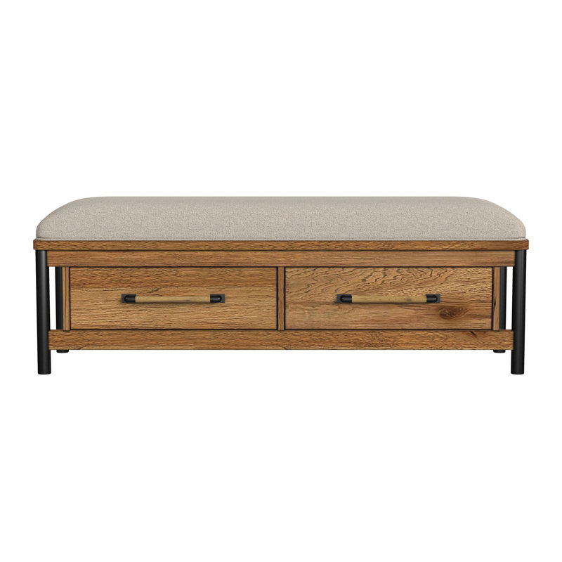 Magee Rubberwood Bench, Hickory